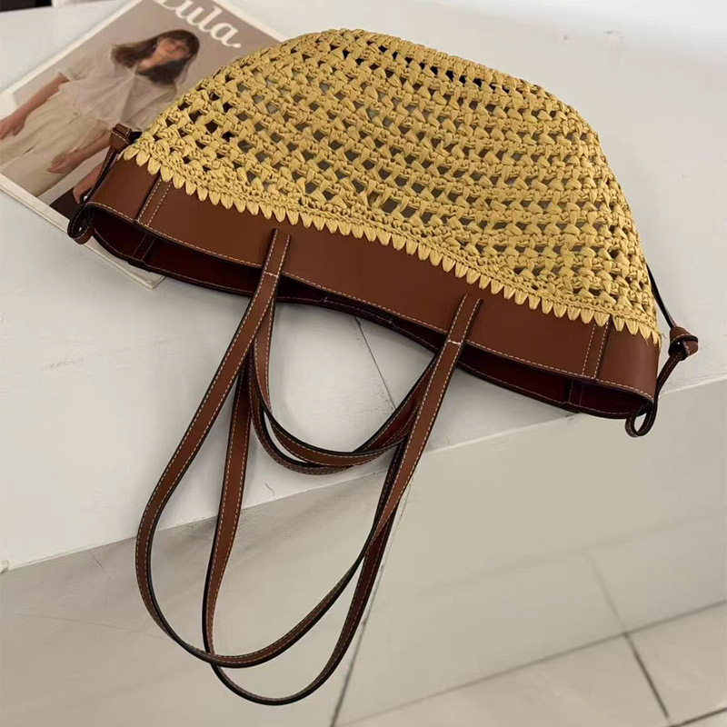 العلامة التجارية جوفاء المنسوج - مراجعة Crochet Bag Raffia وسعره