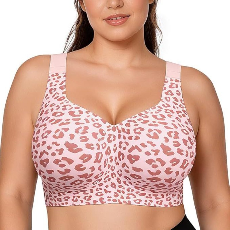 حمالات صدر جيلي بنقشة الفهد بد - مراجعة Bralette Triangle Set وسعره