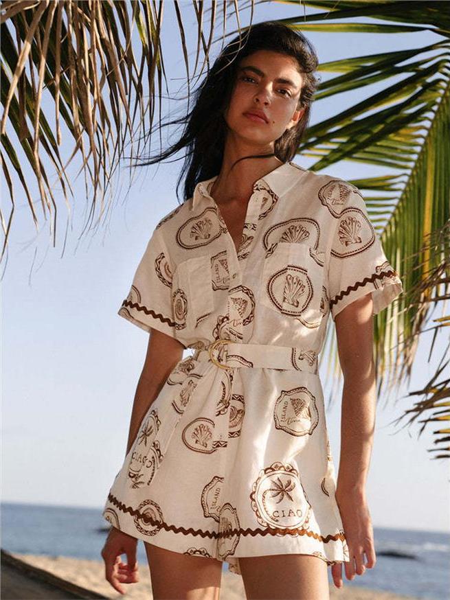 فستان أنيق بطبعة زهور من الكتا - مراجعة Linen Dress Wrap وسعره