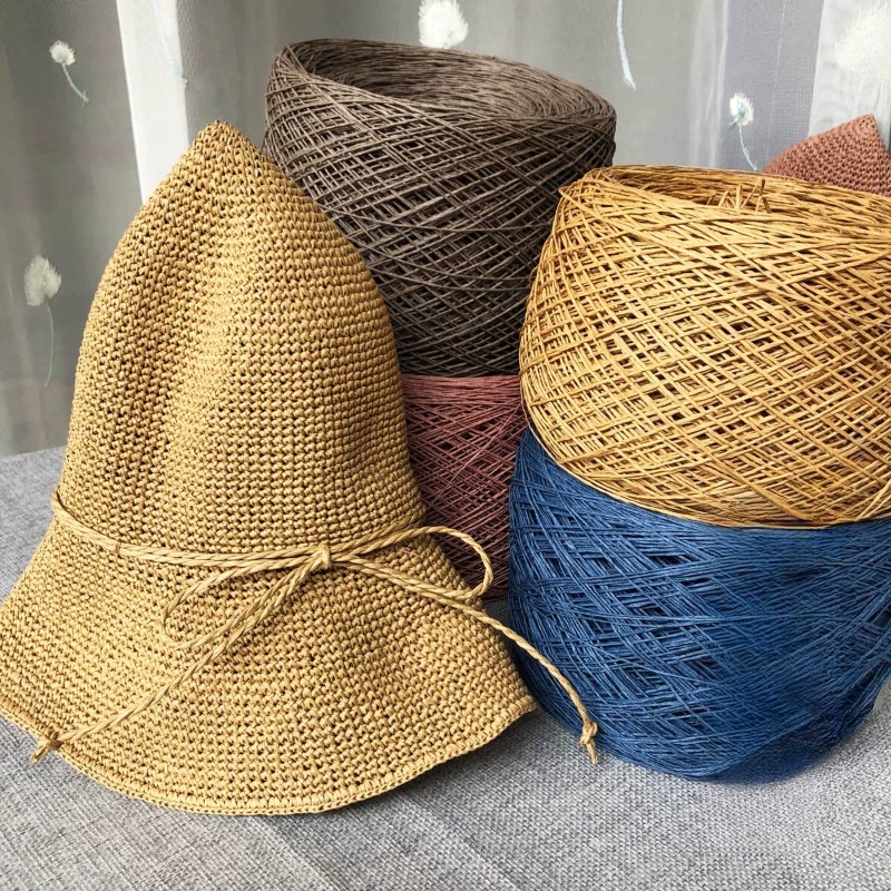خيط قطني ناعم للغاية بوزن 250  - مراجعة Crochet Bag Raffia وسعره