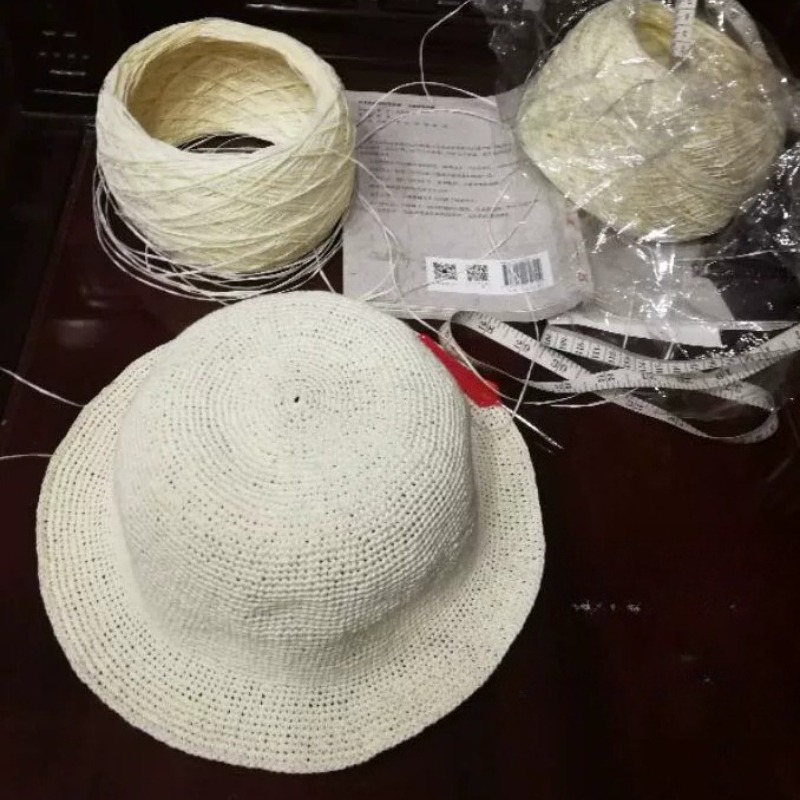 خيط قطني ناعم للغاية بوزن 250  - مراجعة Crochet Bag Raffia وسعره