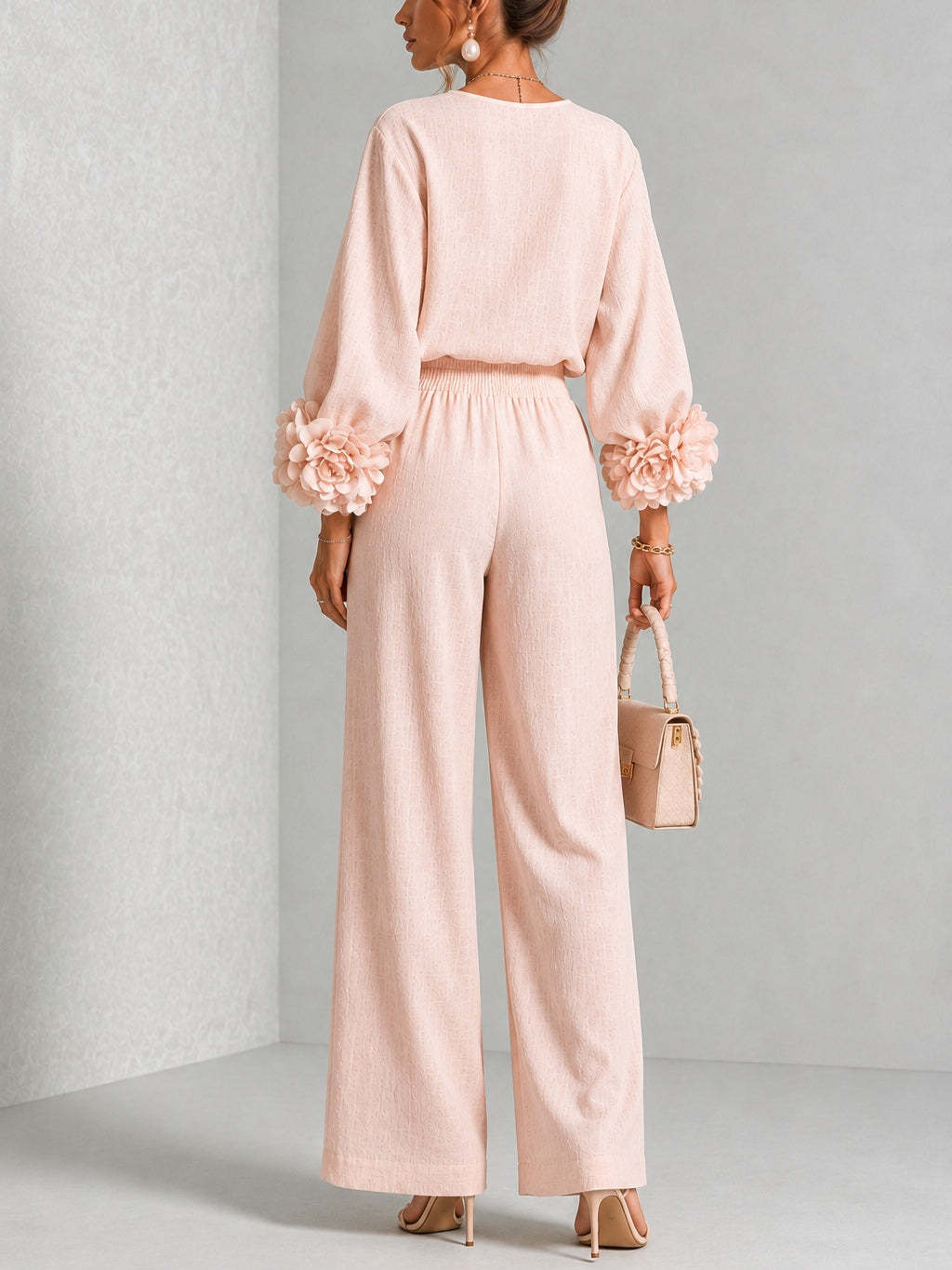 طقم نسائي من قطعتين من الكتان، - مراجعة Linen Pant Wide وسعره